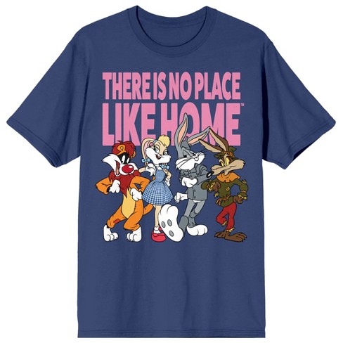 Tunes 100: : Navy Wb Sleeve Wizard Place Oz Target Crew Neck T-shirt Looney Short No Like Women\'s Mashups Home Of