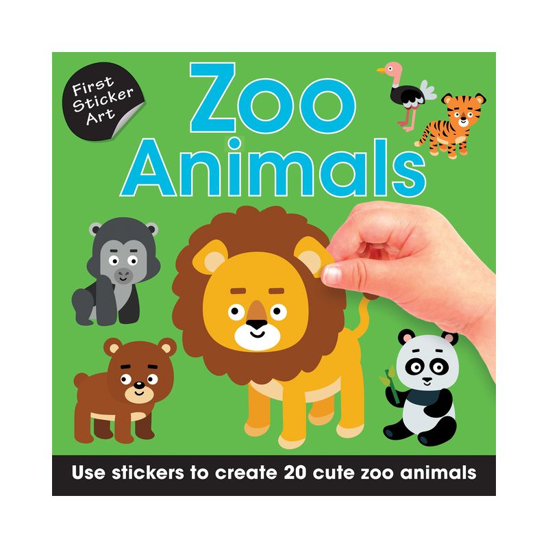 Zoo Animals - (First Sticker Art) by Ksenya Sawa (Paperback), 1 of 4