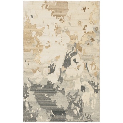 Oriental Weavers Anastasia 68009 Beige/ Charcoal Indoor Area Rug - 3'6" x 5'6"