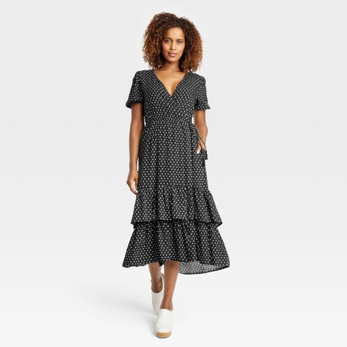 Women's Short Sleeve Wrap Dress - Knox Rose™ : Target