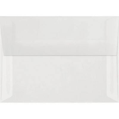 LUX A7 Invitation Envelopes 5 1/4 x 7 1/4 50/Box Clear Translucent 4880-00-50