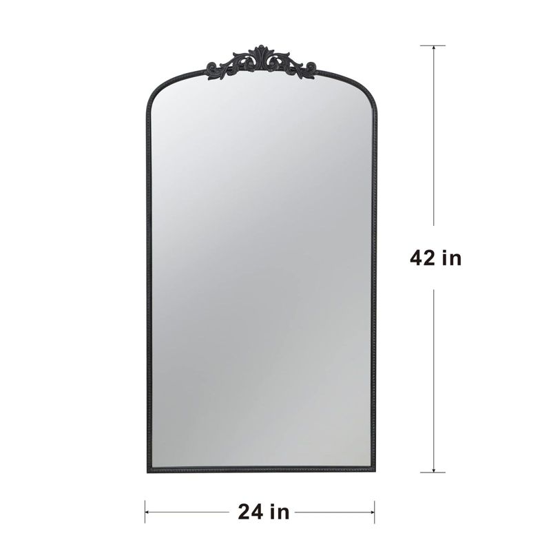 Cerys Anthropologie Wall Mirror,Baroque Inspired Wall Decor Mirror,Arch Mirror with Rectangular Gleaming Primrose Framed Mirror-The Pop Home, 4 of 8