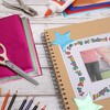 Bright Creations 50 Pack Metallic Foil Shimmer Paper Sheets for Crafts, Wedding Birthday Gift Wrapping, Gold 8.5 x 11 In - 2 of 4
