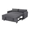 2 Seat Convertible Couch With 2 Throw Pillows And USB Ports,Corduroy Sofa Bed Couch,Loveseat Sofa,Furniture Living Room Couch Sofa-Maison Boucle - 4 of 4