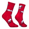 Cool Socks, Snoopy, Peanuts Comic Strip, Charlie Brown Character Red Socks, Kids - 3 of 4