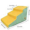 BingoPaw 3/4/5 Steps Dog Stairs High-Density Foam Bright Yellow Pet Stairs Ramp with Removable Cover for Sofa & Beds Side - 2 of 4