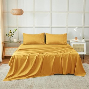 4 Piece Sheet Set Ultra Soft, Easy Care Hotel Collection Sheet 16 Inches Deep Pocket Sheets - Cotton Passion - 1 of 4