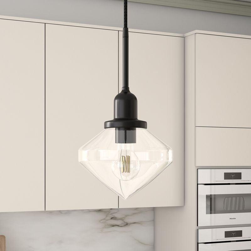 Hampton & Thyme 8" Wide Pendant with Glass Shade , 3 of 10