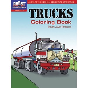 Trucks Coloring Book - (Dover Planes Trains Automobiles Coloring) by  Steven James Petruccio (Paperback) - 1 of 1