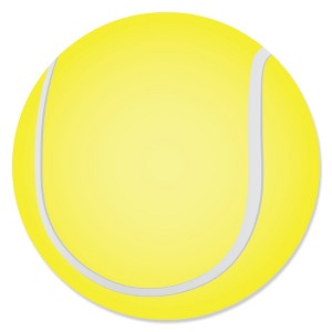 Big Dot of Happiness You Got Served - Tennis - Baby Shower or Tennis Ball Birthday Party Circle Sticker Labels - 24 Count - 1 of 4
