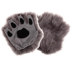 HalloweenCostumes.com One Size Fits Most   Fingerless Paws Gray, Gray - 1 of 1