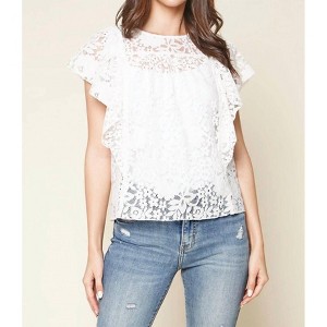 Women's Melting For You Lace Top - SUGARLIPS - 1 of 4