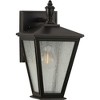 Progress Lighting Cardiff 1-Light Wall Lantern in Black, Clear Seeded Glass, DURASHIELD Finish - 3 of 4