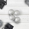 Northlight 60ct Shatterproof Shiny Christmas Ball Ornament Set 2.5" - Silver - 2 of 4