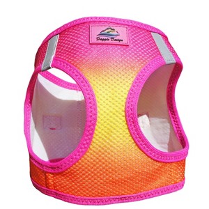 Doggie Design American River Choke Free Dog Harness Ombre Collection-Raspberry Pink and Orange - 1 of 4