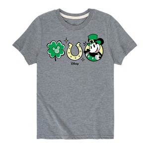 Boys' - Disney - Mickey St Patricks Icons Short Sleeve Graphic T-Shirt - 1 of 4