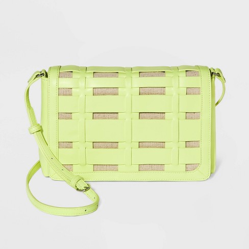 Basket Weave Woven Crossbody Bag - A New Day™ - image 1 of 4