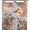 Manual Woodworkers and Weavers Angel of Love Wall Hanging by Lena Liu with Finial Rod, 26x36 Inches, Woven Cotton Angel Tapestry - 3 of 3