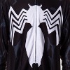 Seven Times Six Marvel Costume Venom Union Suit Adult One Piece Hooded Pajamas Black - 3 of 4