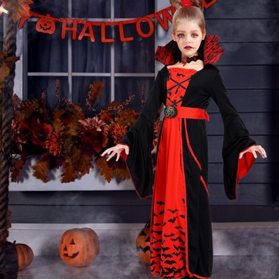 Royal Vampire Costume, for Girls Halloween Dress Up Party, Halloween Costumes, for Halloween Dress-up Party