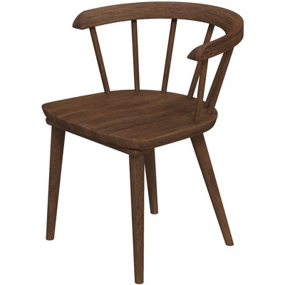Vynxaria Brown Dining Chairs - Minimalist Mid-Century Set