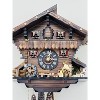 One Day Musical Cuckoo Clock Cottage – 13" Man Chopping Wood & Waterwheel – Traditional Design By River City Clocks - 2 of 4