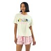 Hello Kitty & Friends Group Character Art Women's Short Sleeve Tee & Shorts Lounge Set - 2 of 3