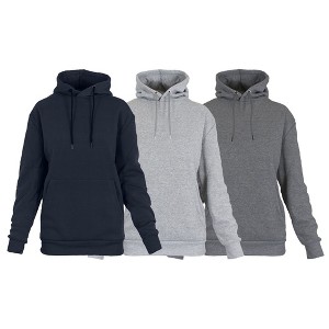 Rudolph Women's Heavyweight Loose Fit Fleece Lined Pullover Hoodie-3 Pack - 1 of 2