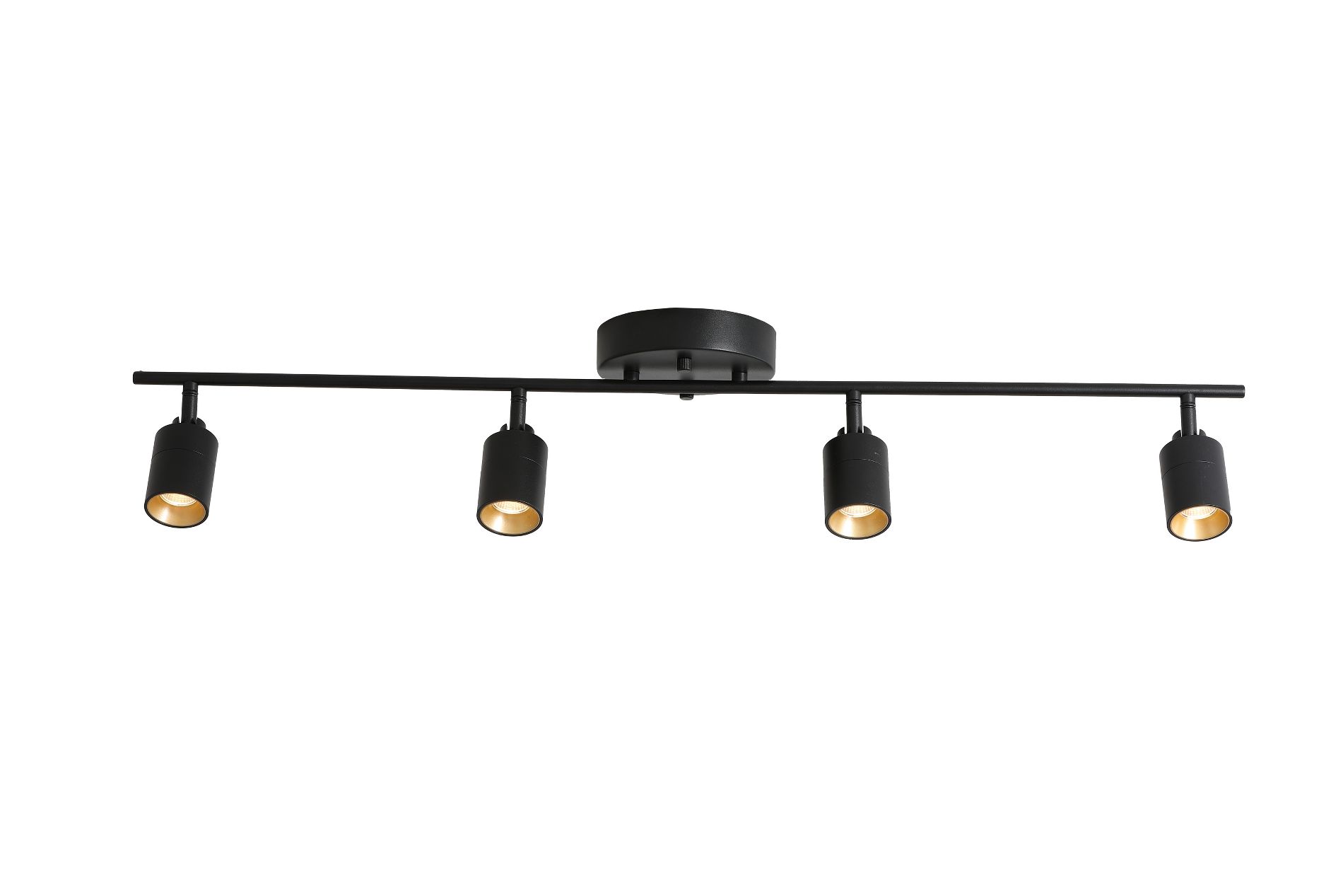 VidaLite Shura 4-Head LED Track Light Black