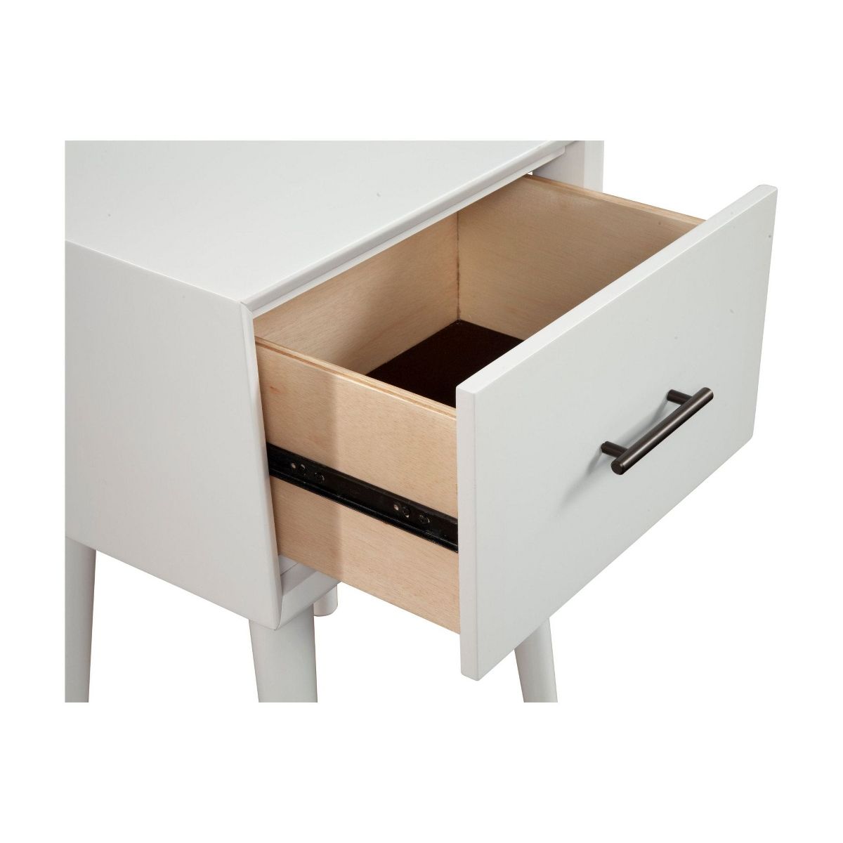 Flynn Mid-Century End Table in White | Alpine Furniture - thumbnail 5