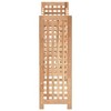 vidaXL Solid Walnut Wood Wine Rack - Freestanding 25-Bottle Holder, 5-Tier Storage, Elegant Shelving for Home Bar/Dining Area - 4 of 4