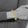 Black Bow Jewelry 14k Yellow Gold & White Rhodium Graduated Diamond Cut Bangle Bracelet - 3 of 4