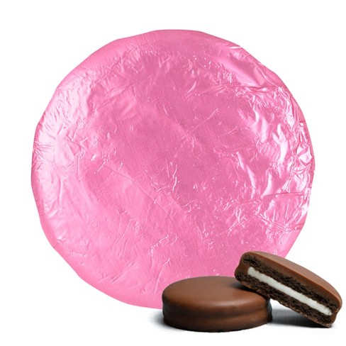 20 Pcs Foil Wrapped Chocolate Covered Oreo Cookies Light Pink Candy ...