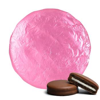 20 Pcs Foil Wrapped Chocolate Covered Oreo Cookies Light Pink Candy Party Favors