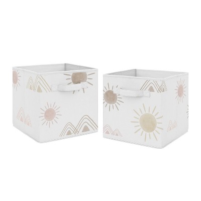 Set of 2 Desert Sun Fabric Storage Bins - Sweet Jojo Designs