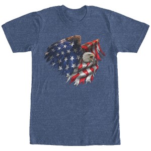 Men's Lost Gods Bald Eagle American Flag T-Shirt - 1 of 3