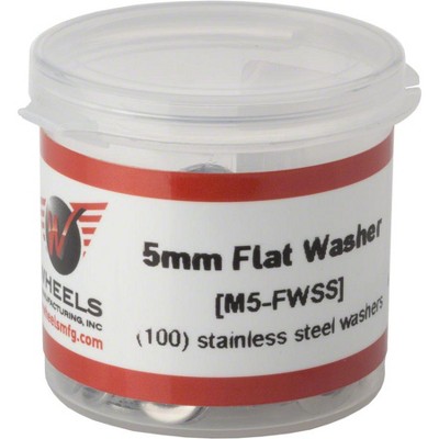 Wheels Manufacturing Flat Washers M5 100 Pack