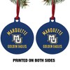 Marquette University Golden Eagles Aluminum Holiday Christmas Tree Ornament - 2 of 4