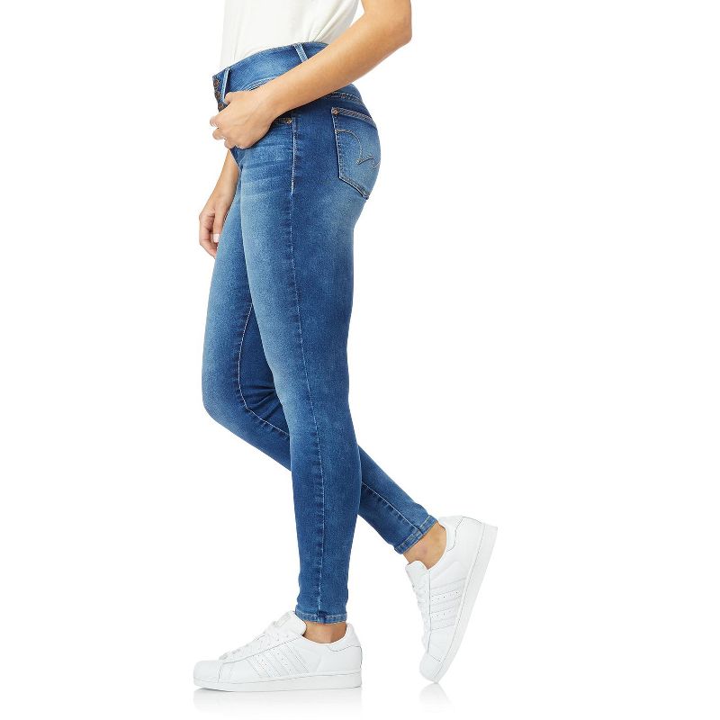 WallFlower Women's Sassy Skinny High-Rise Insta Soft Juniors Jeans (Standard and Plus), 2 of 4