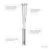 Tovolo 10" Stainless Steel Ball Whisk: Dishwasher-Safe, Silver, 12.5" Length, 3" Width, 0.25 lbs - 2 of 3