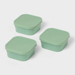 3pk Click in Place 13oz Shallow Insert Containers - Brightroom