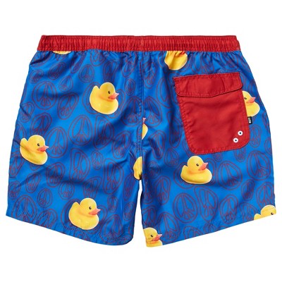 Мужские шорты Neff Blue Ducky Peace Sign Daily Hot Tub Board Shorts for Swimming (4X) — фото 3