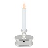 Northlight 9.25" Pre-Lit LED White and Silver Lighted Christmas Candle Lamp - Set of 4 - image 3 of 4