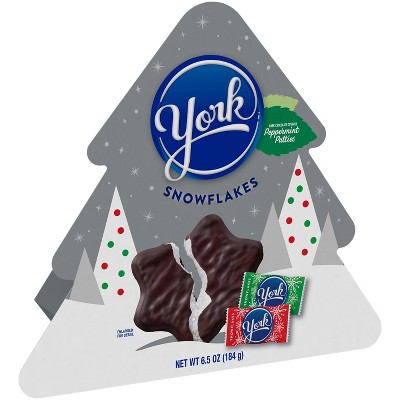 York Holiday Peppermint Patty Snowflakes Gift Box - 6.5oz