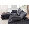 103'' Chenille L-Shaped Cloud Sectional Couch with Chaise, Boneless and No Assembly Required - 2 of 4