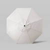 9' Sunbrella Scallop Base and Fringe Market Patio Umbrella with Push Button Tilt - Bronze Pole - California Umbrella - 3 of 3