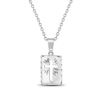 Girls' Cross & Bible Sterling Silver Necklace - In Season Jewelry