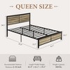 Twin/Full/Queen Size Bed Frame with Wood Headboard and Footboard, 14 Inch Platform Mattress Foundation, No Box Spring Needed Bed - 2 of 4