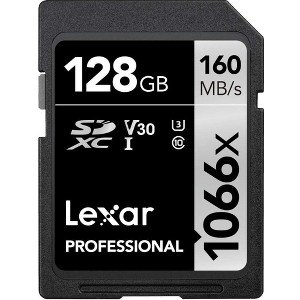 Lexar 128GB Professional 1066x SDXC UHS-I Card Silver Series Memory Card - 1 of 3