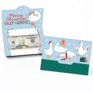 Big Dot of Happiness Christmas Silly Goose Money Cards for Cash with Envelopes, Winter Holiday Party Gift Card Money Holders for Cash - Set of 8 - 1 of 4